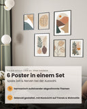 Abstrakt Monstera Palmen Poster Set