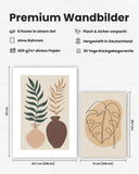 Abstrakt Monstera Palmen Poster Set