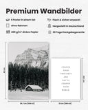 Schwarz Weiß Berge Poster Set