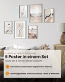 Abstrakt Natur Beige Poster Set