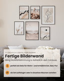 Abstrakt Natur Beige Poster Set