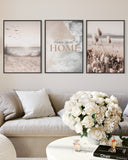 Strand Pampasgras Beige 50x70 Poster Set