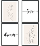 Line Art Love Poster Set