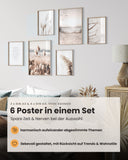 Meer Pampasgras Beige Poster Set