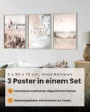 Strand Pampasgras Beige 50x70 Poster Set